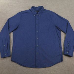 Abercrombie & Fitch Dress Shirt Stretch Fit Button Up Blue Mens XL